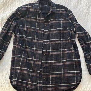 Madewell Women’s Black Plaid Flannel Shacket